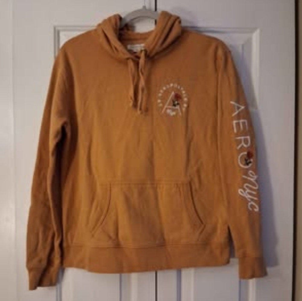 Mustard Yellow Aeropostale Hoodie W M